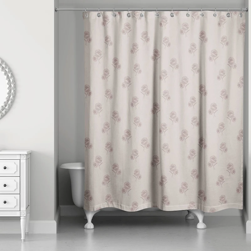 Delicate Floral Shower Curtain