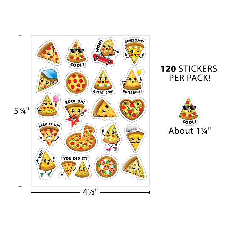 Teacher Created Resources® Pizza Smelly Stickers, 6 Packs of 120