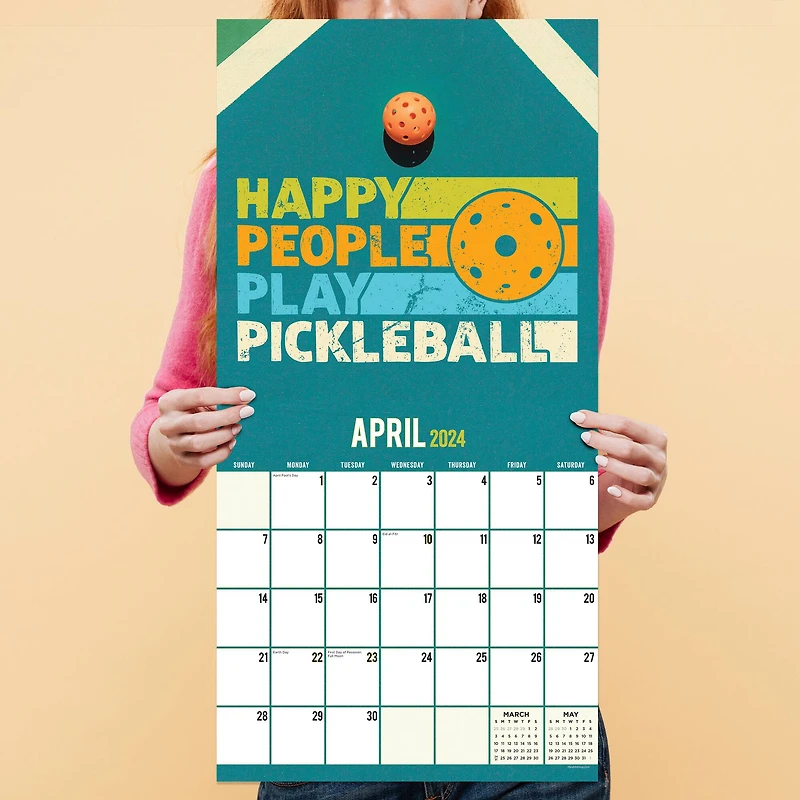 TF Publishing 2024 Pickleball is Life Wall Calendar