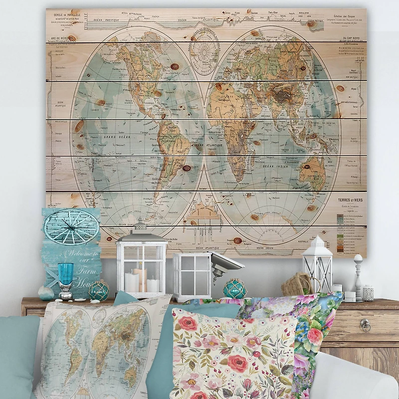 Designart - Ancient Map of The World II