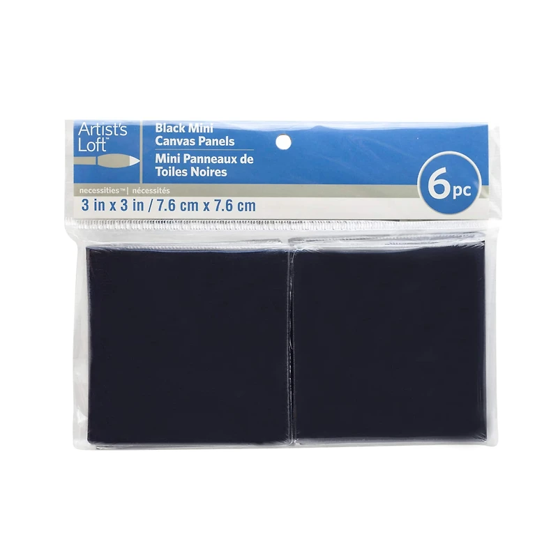 6 Pack 3" x 3" Mini Canvas Panels by Artist's Loft™ Necessities