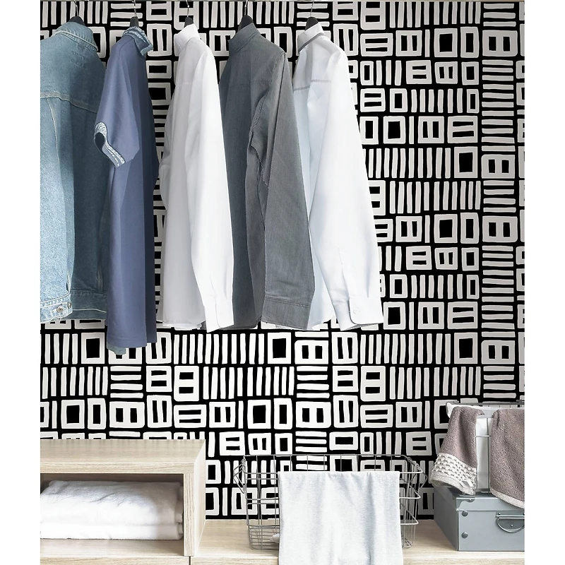 NuWallpaper Black Pepper Paperie Peel & Stick Wallpaper