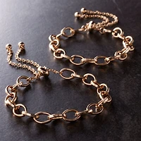 Gold Cable Slider Charm Bracelets, 2ct. by Bead Landing™