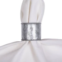 DII® Galvanized Band Napkin Rings, 6ct.
