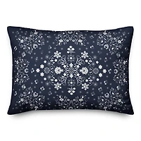 Blue Persian Rug Throw Pillow 14" x 20"