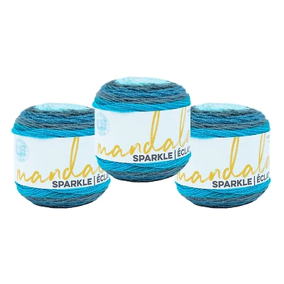 3 Pack Lion Brand® Mandala® Sparkle Yarn