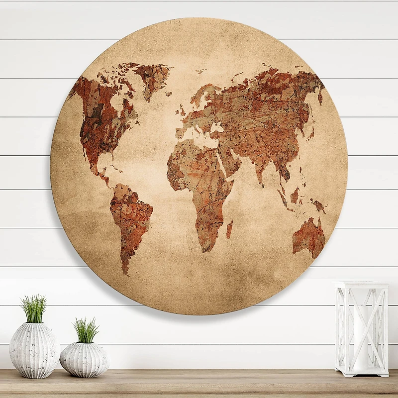 Designart - Ancient Map of The World VII