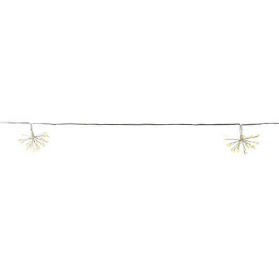 5ct. LED Silver Mini Starburst Cluster String Lights by Ashland®