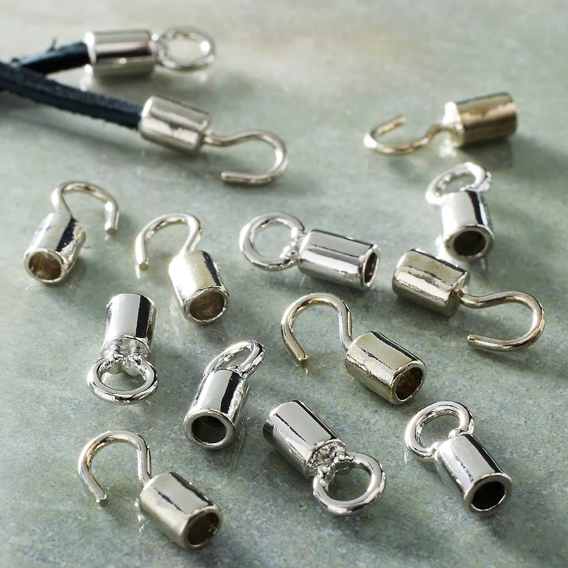 12 Pack: Rhodium Closures by Bead Landing™