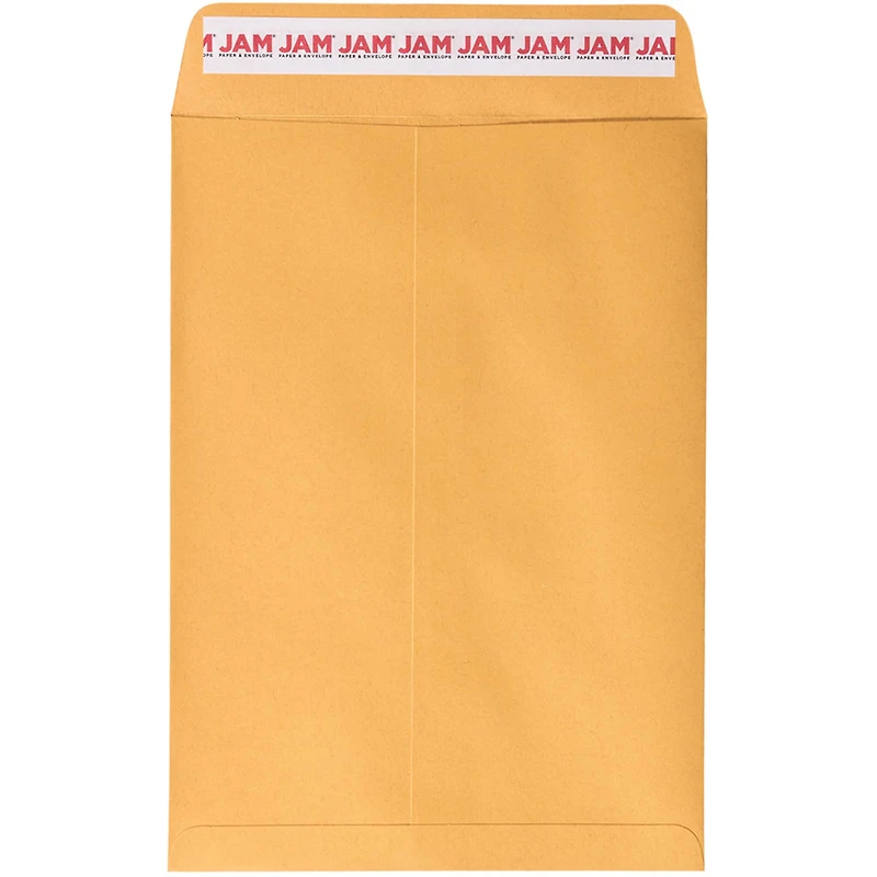 JAM Paper 7.5" x 10.5" Brown Kraft Manila Open End Catalog Envelopes