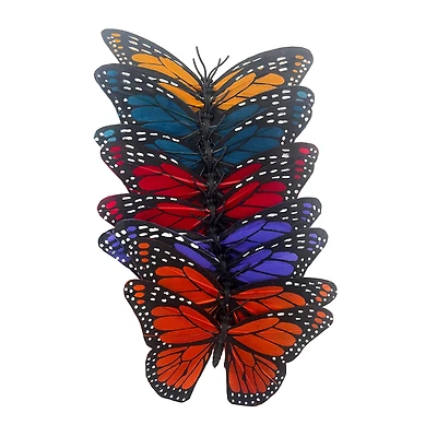 4.75" Multicolor Feather Butterflies, 10ct. by Ashland®