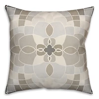 Earth Stone Mosaic Throw Pillow