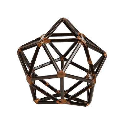 Mind Reader Geometric Sculpture Black