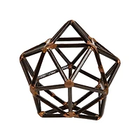 Mind Reader Geometric Sculpture Black