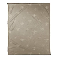 Delicate Bee Pattern Coral Fleece Blanket