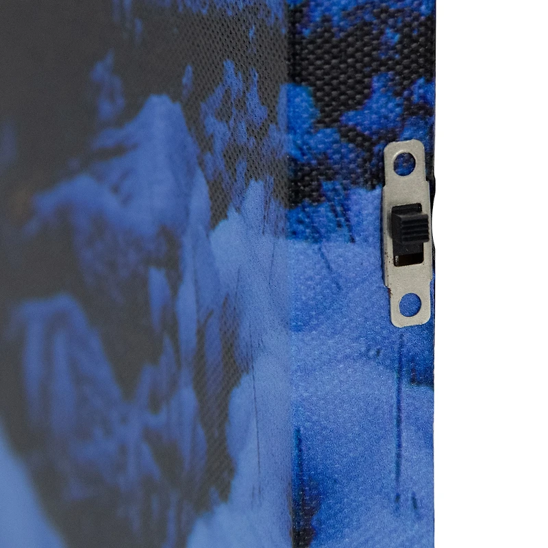 LED Rustic Lodge Cabin on the Lake Canvas Wall Art