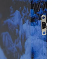 LED Rustic Lodge Cabin on the Lake Canvas Wall Art