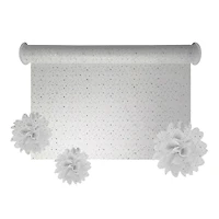 54" x 9yd. White Holographic Dot Tulle by Celebrate It™