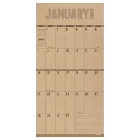 TF Publishing 2024 Big Grid-Kraft Mini Calendar