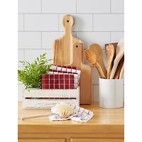 Barn Red Combo Windowpane Dishcloth, 6ct.