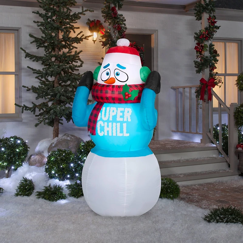 6ft. Animated Airblown® Inflatable Christmas Super Chill Snowman