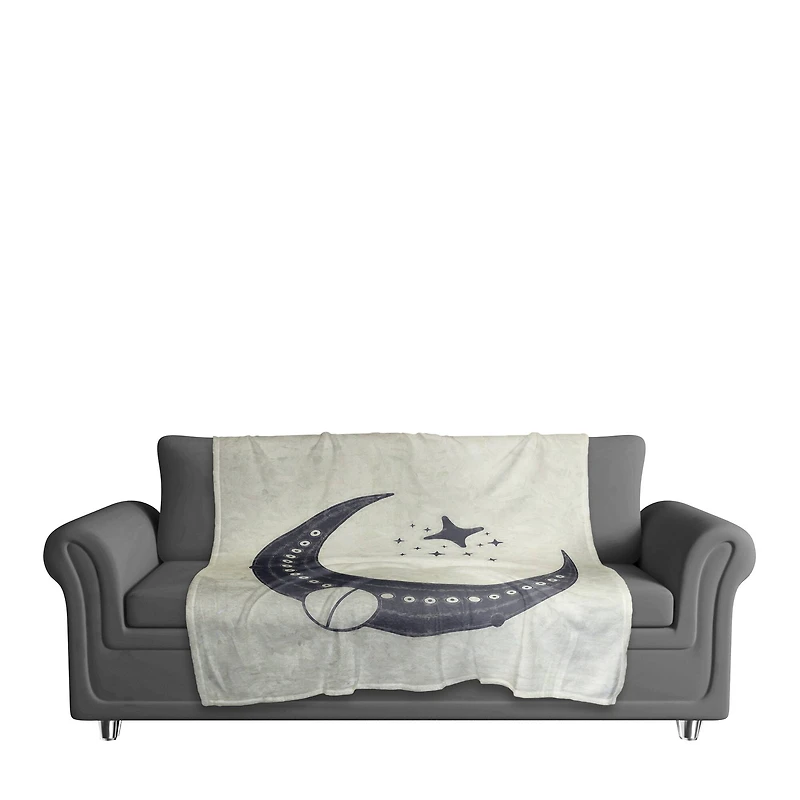 Half Moon Pattern 3 50" x 60" Coral Fleece Blanket