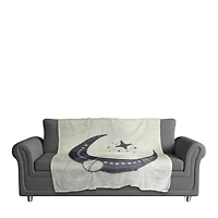 Half Moon Pattern 3 50" x 60" Coral Fleece Blanket