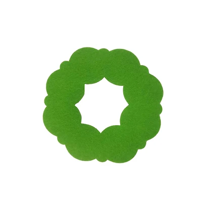 5.5" Green Felt Wreath Shapes, 18ct. by Creatology™