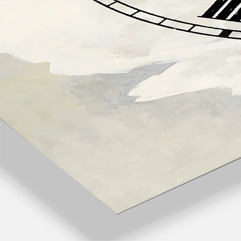 Designart 'White Serene Peony Traditional Multipanel Wall Clock