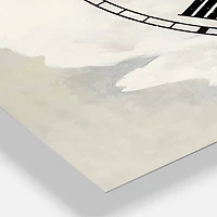 Designart 'White Serene Peony Traditional Multipanel Wall Clock