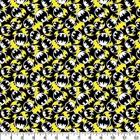 Camelot® Fabrics Batman™ Packed Logo Cotton Fabric