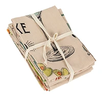Hello Honey® Cocktail Recipe Print Cotton Printed Tea Towels, 8ct.