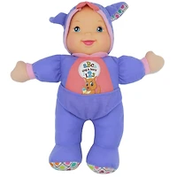 Goldberger Baby's First® Sing & Learn™ Baby Doll with Purple Kangaroo Outfit