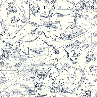 Tommy Bahama® Charted Course Peel & Stick Wallpaper