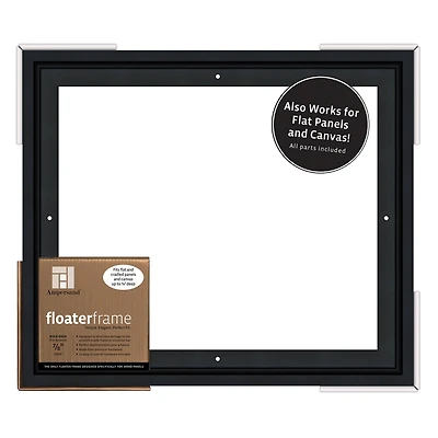 Ampersand™ 7/8" Depth Black Bold Edge Floaterframe