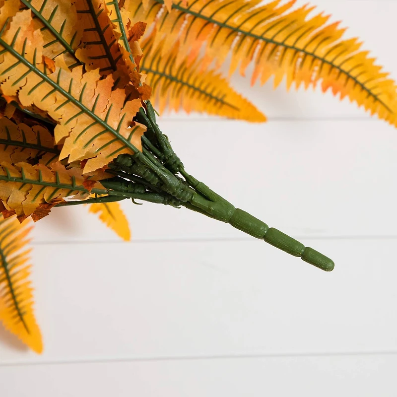 48in. Autumn Artificial Fall Boston Fern - Set of 2