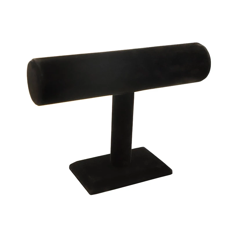 12 Pack: Black Velvet Jewelry T-Stand by Bead Landing™
