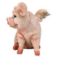 Design Toscano 7.5" Hog Heaven Flying Pigs Statue Collection Sitting