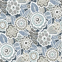 NuWallpaper Dream On Navy Peel & Stick Wallpaper