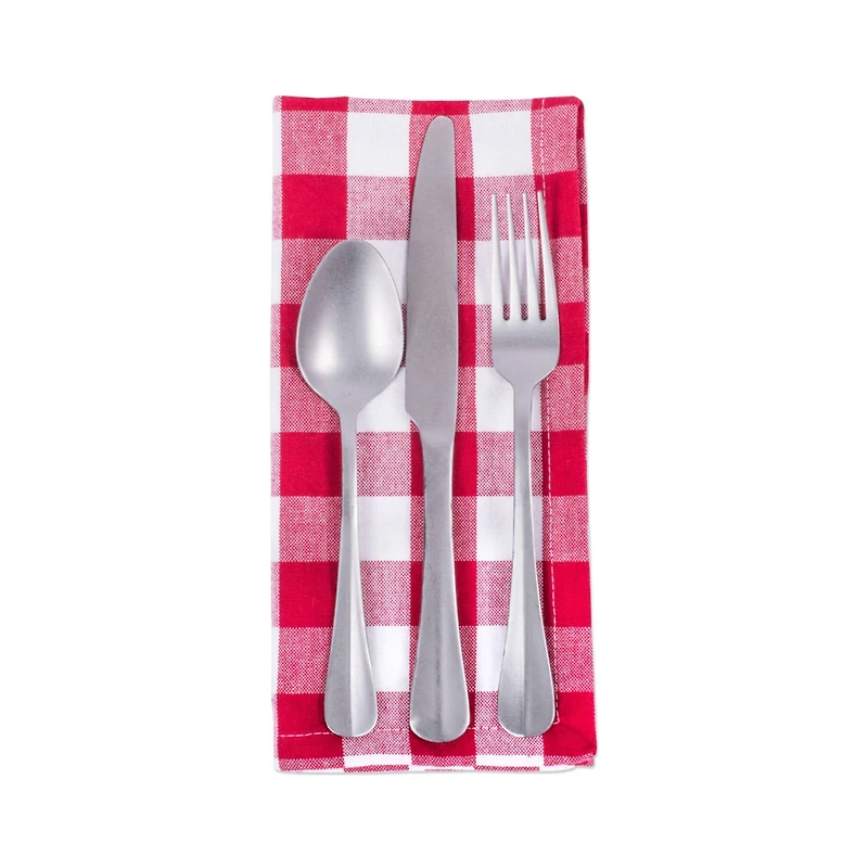 DII® Red & White Checkers Napkin, 6ct.