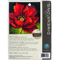 Dimensions® Red Poppy Needlepoint Kit