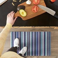 DII® Blue Tonal Stripe Tufted Mat