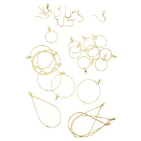 Premium Metals Gold Assorted Ear Wires by Bead Landing™