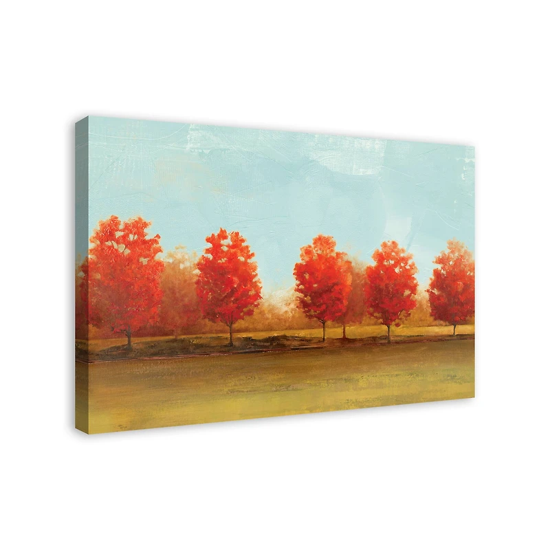 Fall Day Trees 36" x 24" Canvas Wall Art