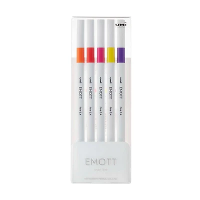 EMOTT Passion 5 Color Fineliner Pen Set