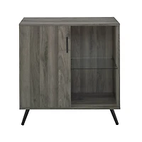 Walker Edison 30" Slate Grey Modern Wood Accent Cabinet 