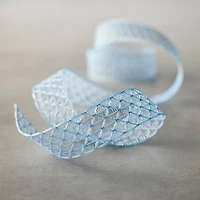 1" x 3yd. Blue Hook Weave Ribbon by Celebrate It™