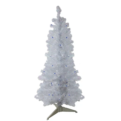 4ft. Pre-Lit Medium Pine Artificial Christmas Tree with Blue Lights