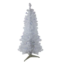 4ft. Pre-Lit Medium Pine Artificial Christmas Tree with Blue Lights