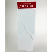 48" Winter White Scalloped Edge Tree Skirt